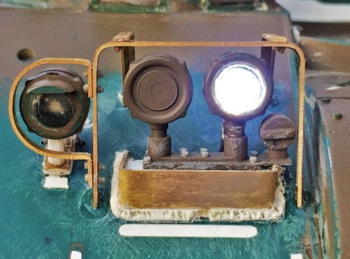M41A3 1/16 RC headlights Heng Long rebuild and fixing