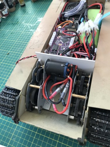 Gearbox compartment. Also note heavier wiring abd connectors