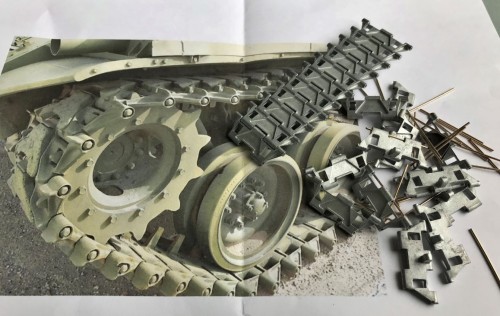 1/16 M41 Walker Bulldog tracks and sprockets