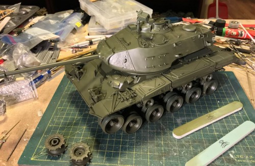 Heng Long M41A3 M-41A3 M-41 1/16 RC Walker Bulldog fixing