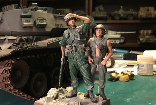 ARVN 1/16 tank crew RC for Walker Bulldog