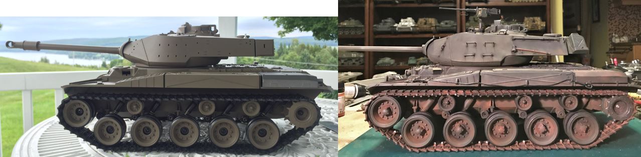 Heng Long M41A3 Before and After comparison