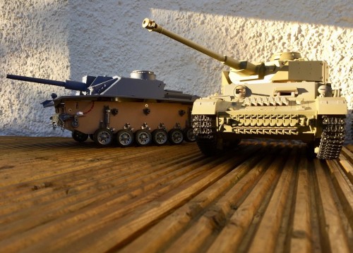 Rollcall- Taigen Stug 3 and Tamiya Panzer IV Ausf.J