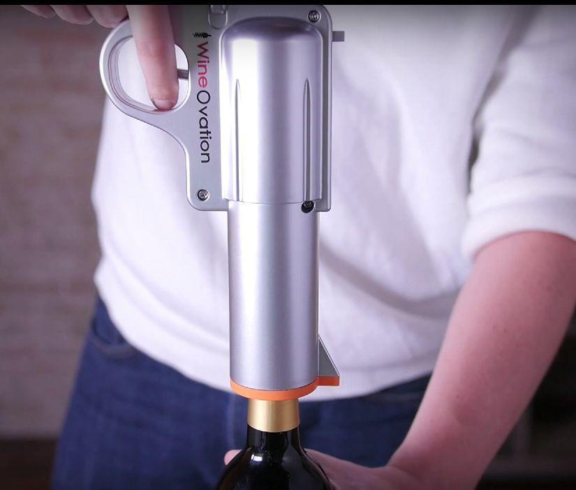 Wineovation gun shaped electric bottle opener