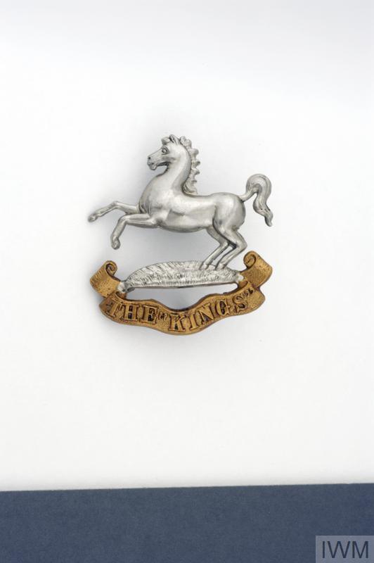 Prancing horse cap badge- King's Regiment