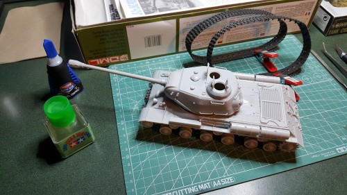 At least the Tamiya tracks are thin with good detail and fit the Dragon model