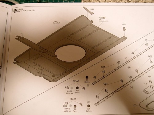 Shows fillers for scale armour to fill gaps at rear