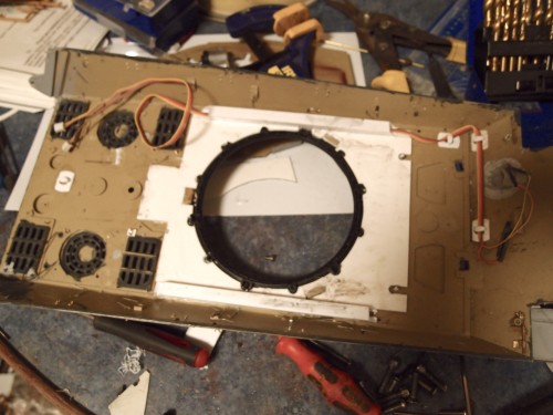 Another styrene sheet to stop turret ring flexing