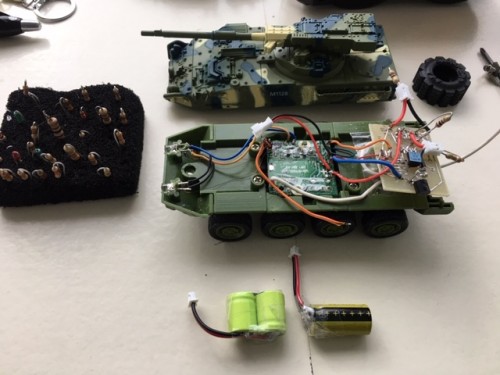 Analyzing and testing of the weird little L-ION 2.4V 100mah. Shown here with conventional 2 cell ni-mh which is also 2.4V!