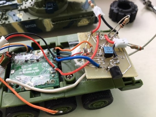 Add on ESC mod circuit board. Enhancing the ESC operation to my liking.