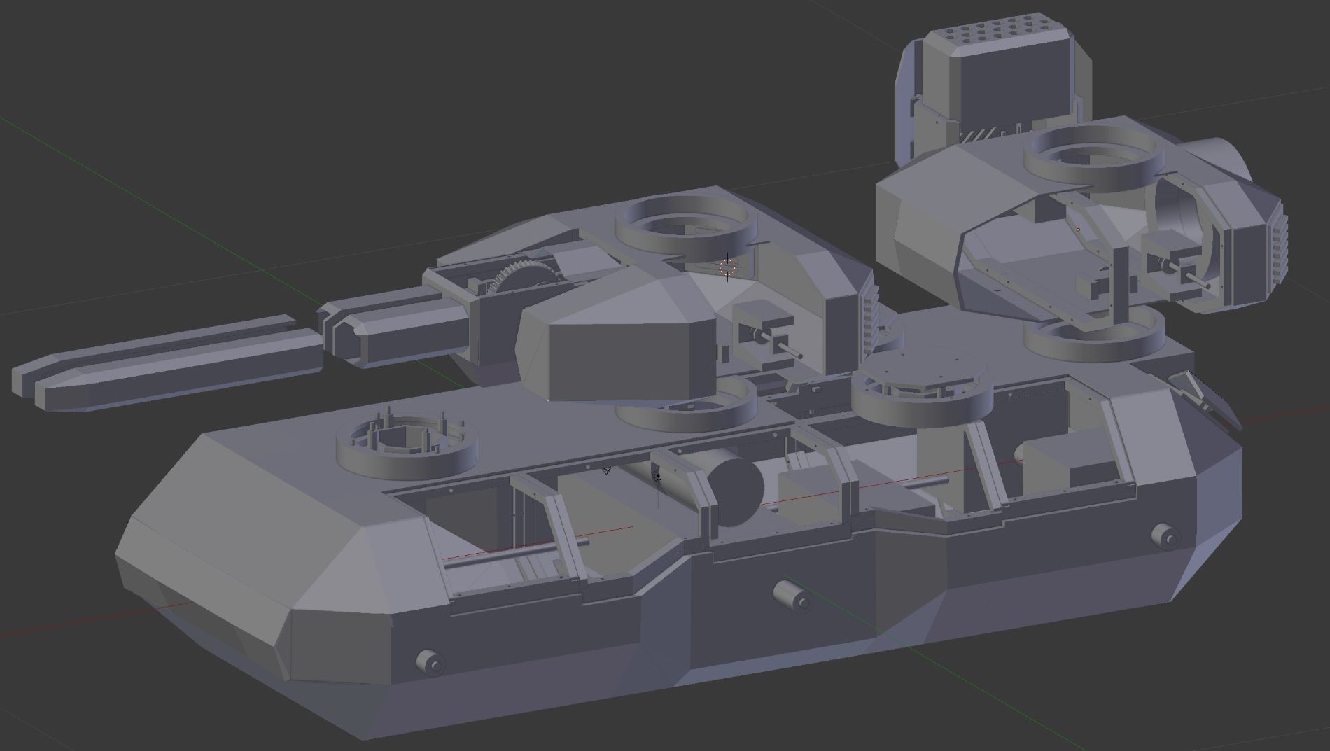 Combined tank body elements