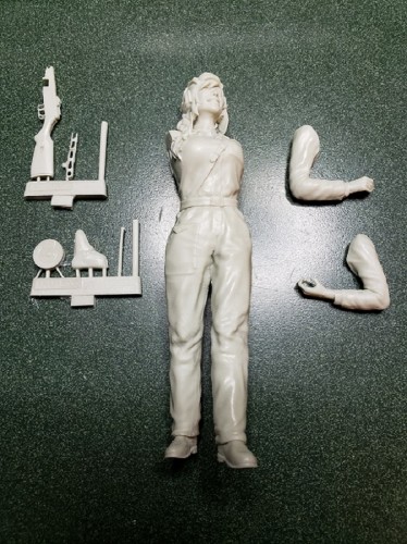Not as many parts as the Trumpeter kit but very nicely cast in a durable resin.