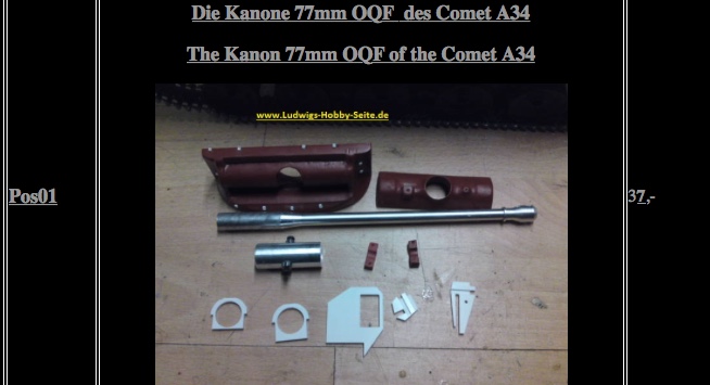 QQF 77mm cannon assembly