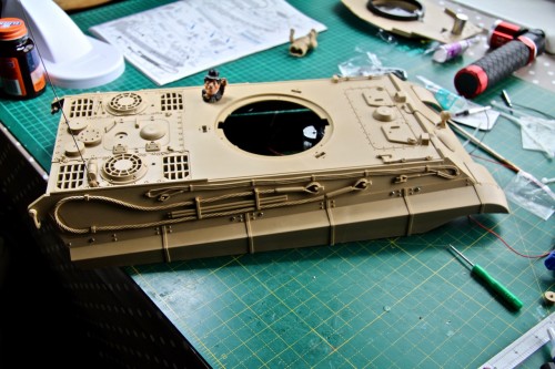 Tamiya King Tiger Upper Hull details