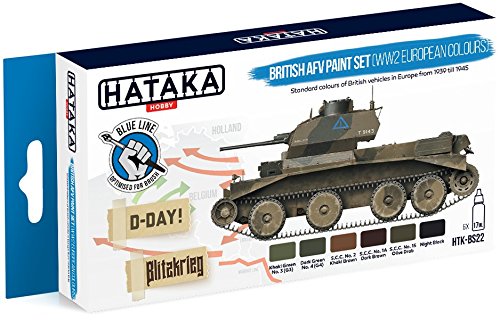 Hataka Blue line British AFV paints-WW2