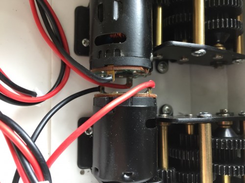 Revised motor orientation-Comet gearboxes