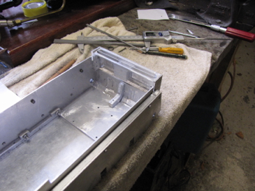 Rear showing support and engine mounting hioles