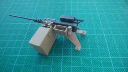 Coaxial machine gun rebuilt ammo box