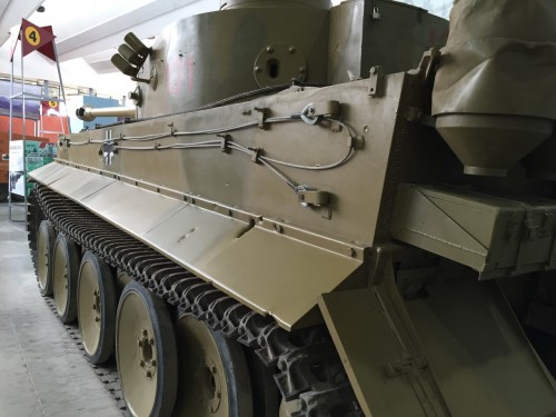 Tiger 131- view of left side and track guard