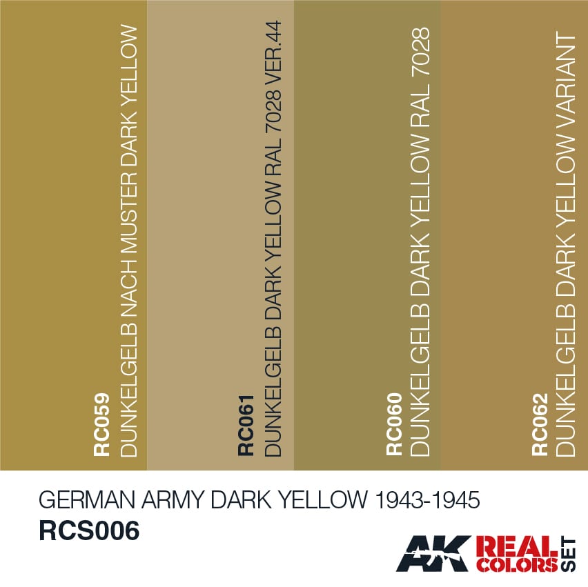 Dunkelgelb variants- AK real colours