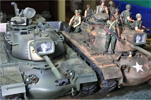 RC M-48A3 Patton tank 1/18 scale