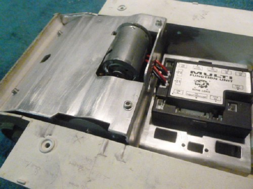 Gearboxes re fitted. cover and firewall are bolted together.