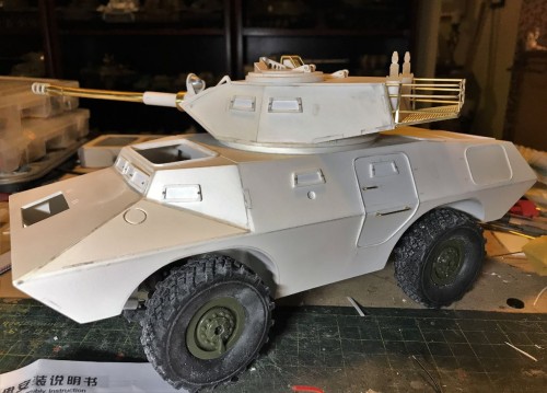 RC 1/16 V-150 V150 Cadillac Gage Commando with 90mm Cockerill gun turret