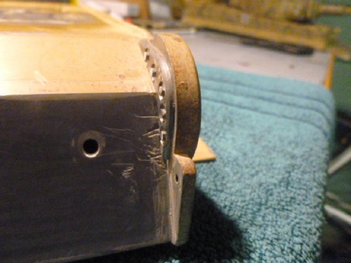 Armoured cover bolts rduced in height.