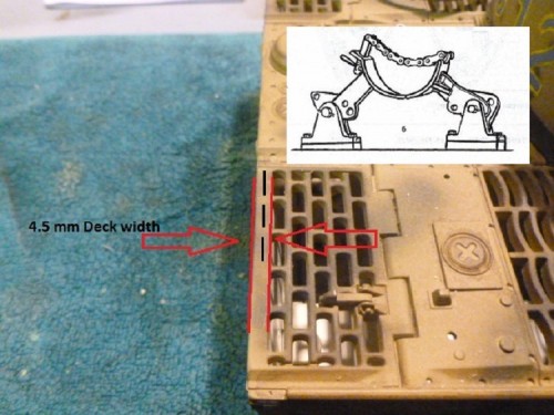 Location for travel lock placement.