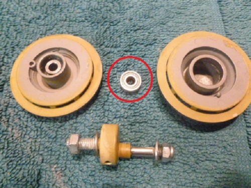 Bearings for rear idlers Float or no float ?