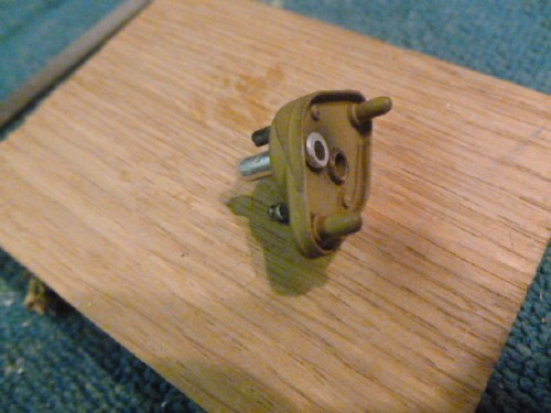 Crimp barrel in place,