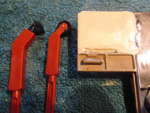 Zimmerit tools and thinned out Milliput.
