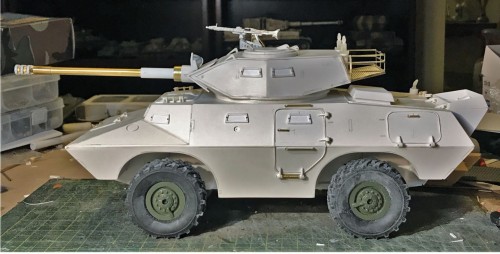 RC 1/16 V-150 V150 Cadillac Gage Commando with 90mm Cockerill gun turret