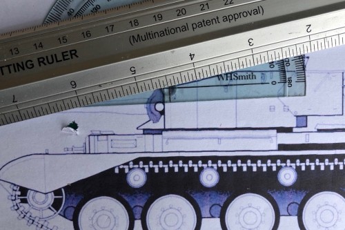 Comet blueprint- inclination of frontal turret roof plate