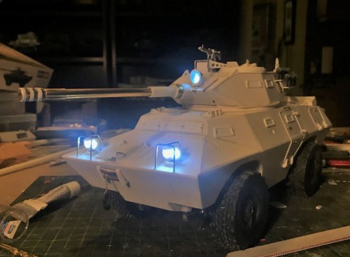 RC 1/16 V-150 V150 Cadillac Gage Commando with 90mm Cockerill gun turret