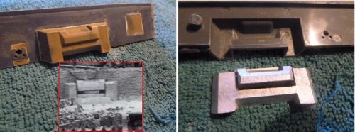 Hollow Heng Long &quot;closed&quot; driver vision port and 2-part metal replacement from RC.TANK.DE