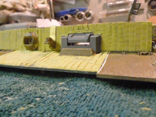 Milliput zimmerit applied to lower glacia