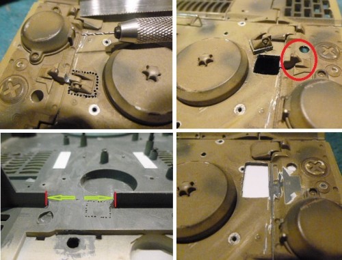 Details on changing the rear engine deck