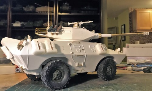 RC 1/16 V-150 V150 Cadillac Gage Commando with 90mm Cockerill gun turret