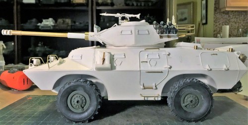 RC 1/16 V-150 V150 Cadillac Gage Commando with 90mm Cockerill gun turret