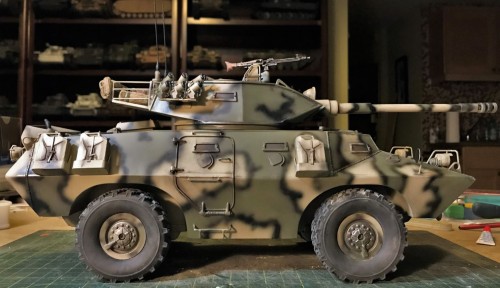 RC 1/16 V-150 V150 Cadillac Gage Commando with 90mm Cockerill gun turret