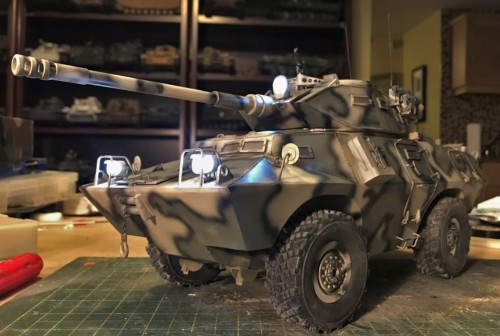 RC 1/16 V-150 V150 Cadillac Gage Commando with 90mm Cockerill gun turret