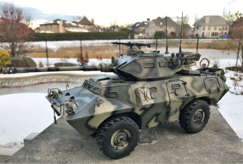 RC 1/16 V-150 V150 Cadillac Gage Commando with 90mm Cockerill gun turret