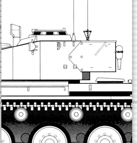 Blueprint showing Comet aerial