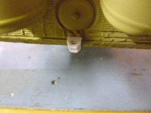 missing tow hitch fabricated from styrene.