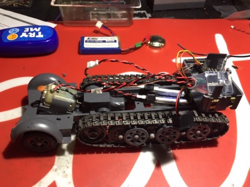 Electronics, motor, steering complete. ready for testing before completion of body.