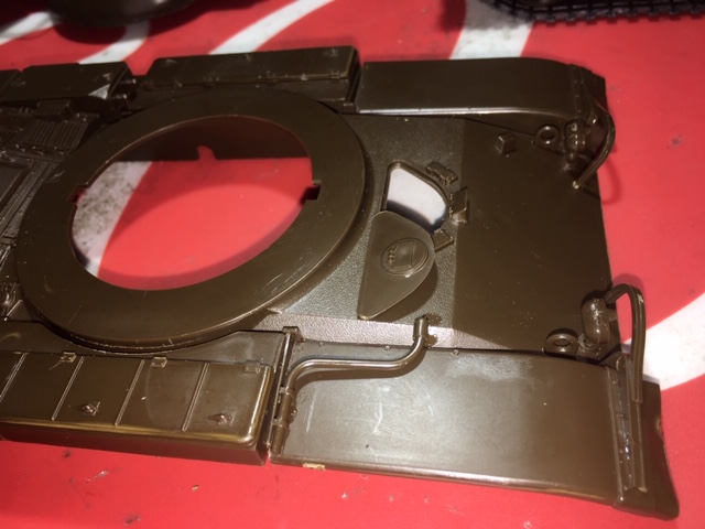 sliding hatch for the driver.
