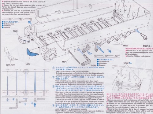 Tamiya Tiger 1 suspension configuration