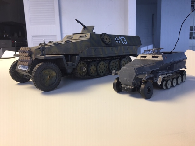 I am using this Century 1/18 Hanomag RRC model as a build reference for the Tamiya 1/35 model.