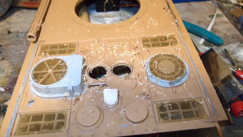 Marked round covers ,don't want to drill out by them.